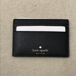 Kate Spade Black & Glitter Card Holder